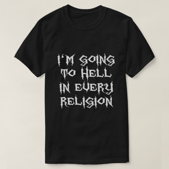 ICH WERDE IN JEDEM RELIGION-T - Shirt HELFEN (Design vorne)