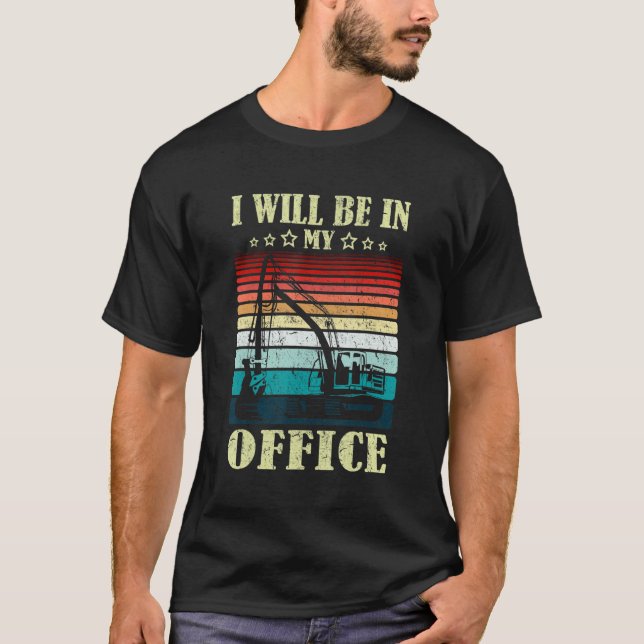 Ich werde in meinem Büro Baggerfahrer Konstrukti T-Shirt (Vorderseite)