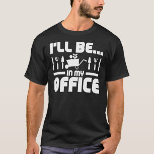 Ich werde in meinem Büro-Garten sein Lustiger Gärt T-Shirt