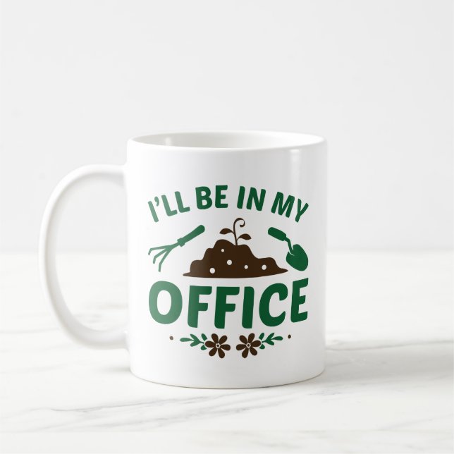 Ich werde in meinem Büro sein Kaffeetasse (Links)