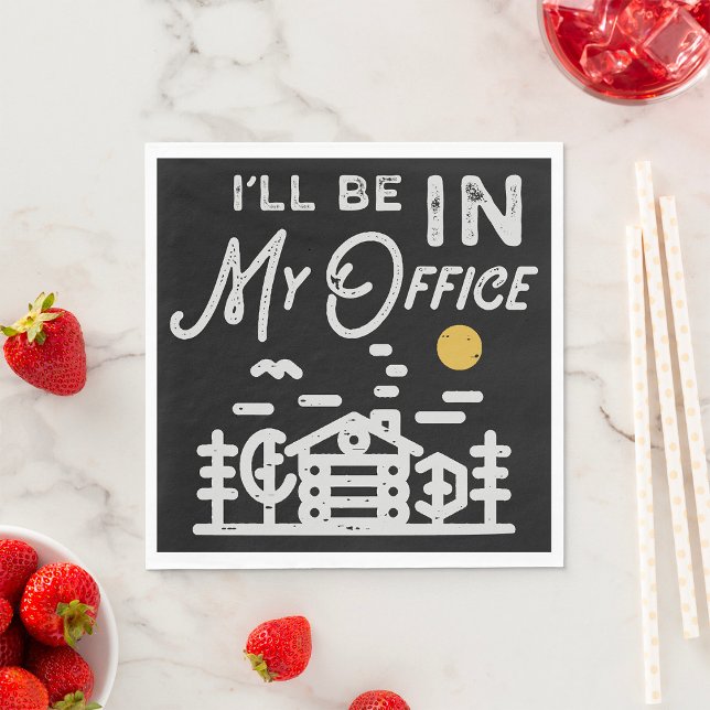 Ich werde in meinem Büro sein Serviette (Von Creator hochgeladen)