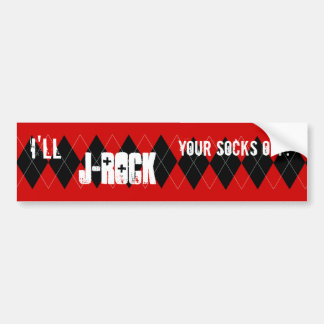 Ich werde J-Rock Ihre Socken weg! Autoaufkleber