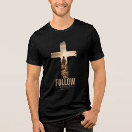 Ich werde Jesus folgen Tri-Blend Shirt