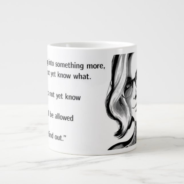 Ich werde Jumbo-Tasse (Vorderseite)