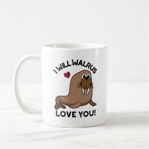 Ich werde Liebe Walrus Sie lustige Tierpuppe Kaffeetasse