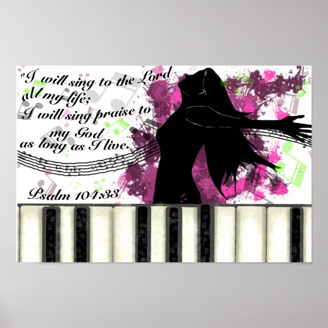 Ich werde loben poster (Vorne)