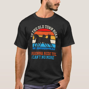 Ich werde mein Pferd reiten Retro Vintage Lustig T-Shirt