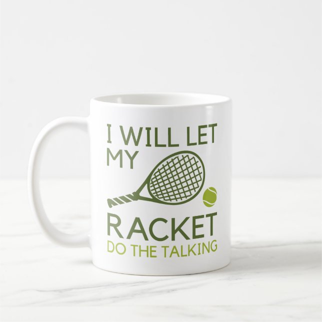 Ich werde mein Racket Gelassen, um zu reden Kaffeetasse (Links)