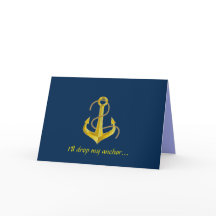 "ICH WERDE MEINE ANKERIN ABFALLEN" KARTE