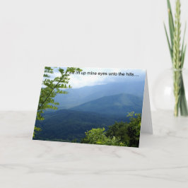 Ich werde meine Augen hochheben Karte