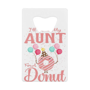 Ich werde meine Tante gegen einen Donut tauschen Geldbeutel Flaschenöffner