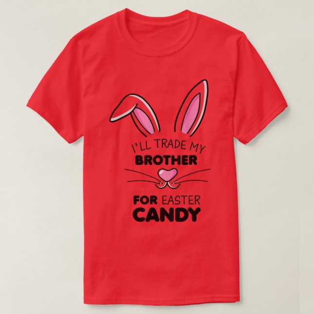 Ich werde meinen Bruder gegen Osterkandy-Kinder-Mä T-Shirt (Design vorne)