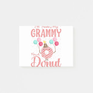Ich werde meinen Grammy gegen einen Donut tauschen Post-it Klebezettel