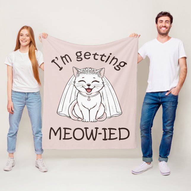 Ich werde Meow-ied! Fleecedecke (Beispiel)