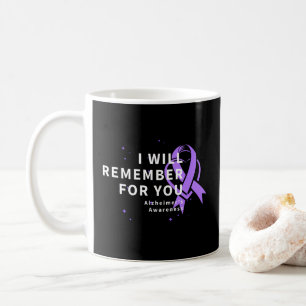 Ich werde mich für Sie erinnern - Alzheimer's Bewu Kaffeetasse