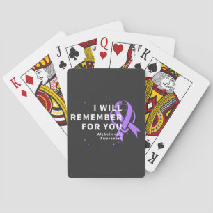 Ich werde mich für Sie erinnern - Alzheimer's Bewu Spielkarten