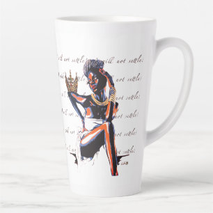 Ich werde mich nicht zufrieden geben! -Latte Tasse