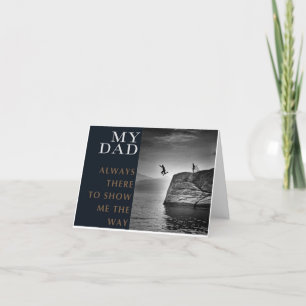 Ich werde mit dir springen. Die Liebe eines Vaters Feiertagskarte