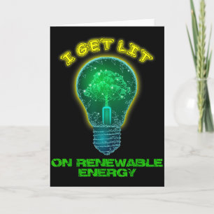 Ich werde mit erneuerbarer sauberer grüner alterna karte