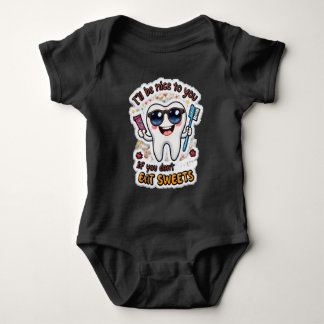 Ich werde nett zu dir sein, wenn du keine Süßigkei Baby Strampler