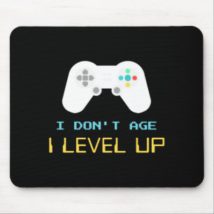 Ich werde nicht älter, ich level up Kindergeburtst Mousepad