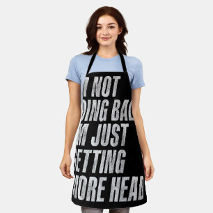 Ich werde nicht blass, ich werde nur mehr Kopf Schürze