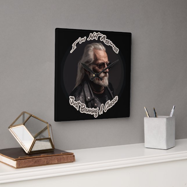 Ich werde nicht einfach nur ein Klassiker Quadratische Wanduhr (Büro)