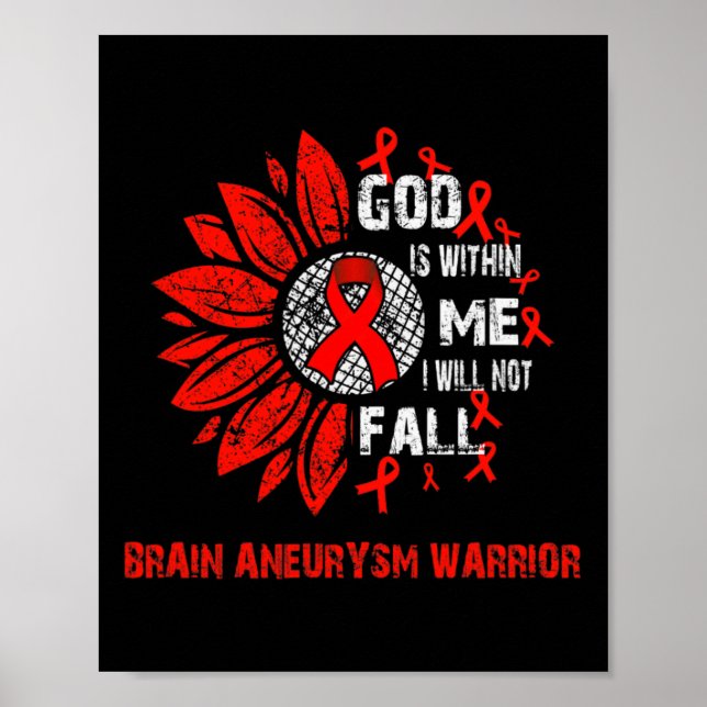 Ich werde nicht fallen Gehirnaneurysma Krieger  Poster (Vorne)