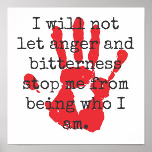 Ich werde nicht Wut und Bitterkeit Gelassen - Insp Poster