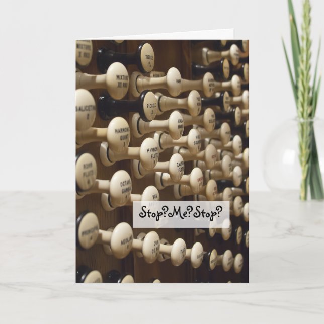 "Ich werde nie aufhören, dich zu lieben" Orgelkart Karte (Vorderseite)