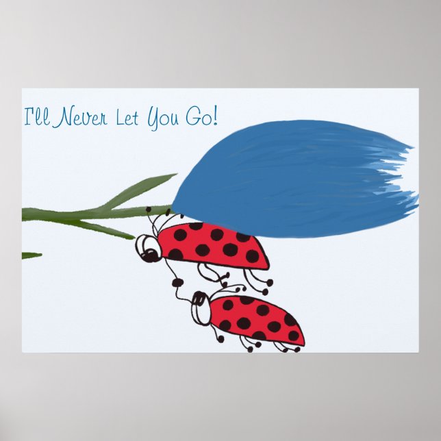 Ich werde nie Gelassen, dass du Printmedien verwen Poster (Vorne)