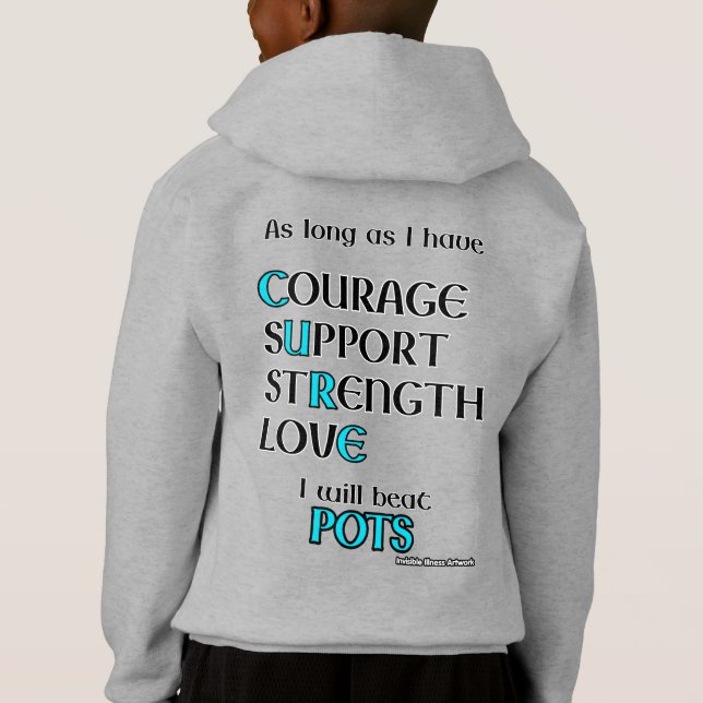 Ich werde ... POTS schlagen Hoodie (Rückseite)
