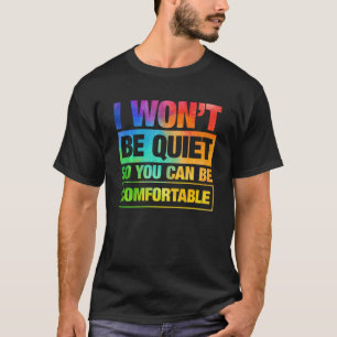Ich werde ruhig sein, damit Sie sich für Männer wo T-Shirt
