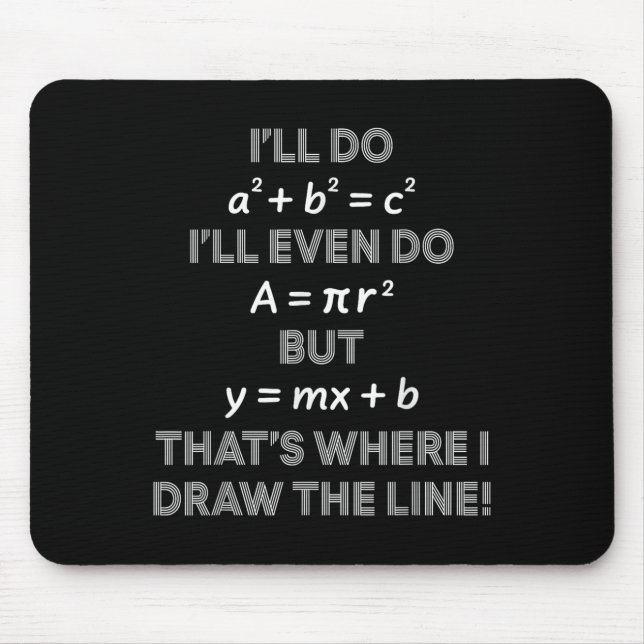 Ich werde sogar das tun, wo ich die Grenze ziehe M Mousepad (Vorne)