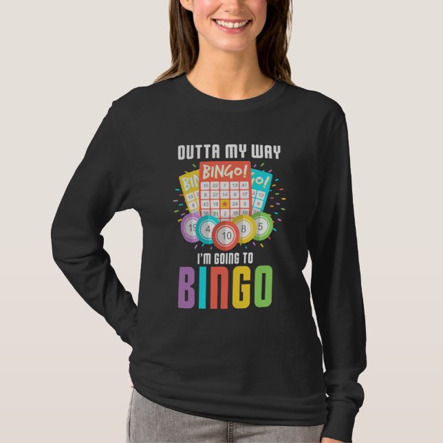 Ich werde Spaß spielen Bingo Player T-Shirt (Vorderseite)