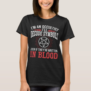 Ich werde Symbole entschlüsseln Satanic Baphomet W T-Shirt