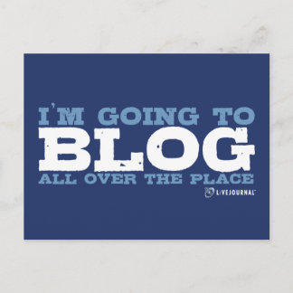 Ich werde überall im Blog (LiveJournal) Postkarte