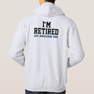 Ich werde umhergehe mich zurückgezogen (hinter) hoodie