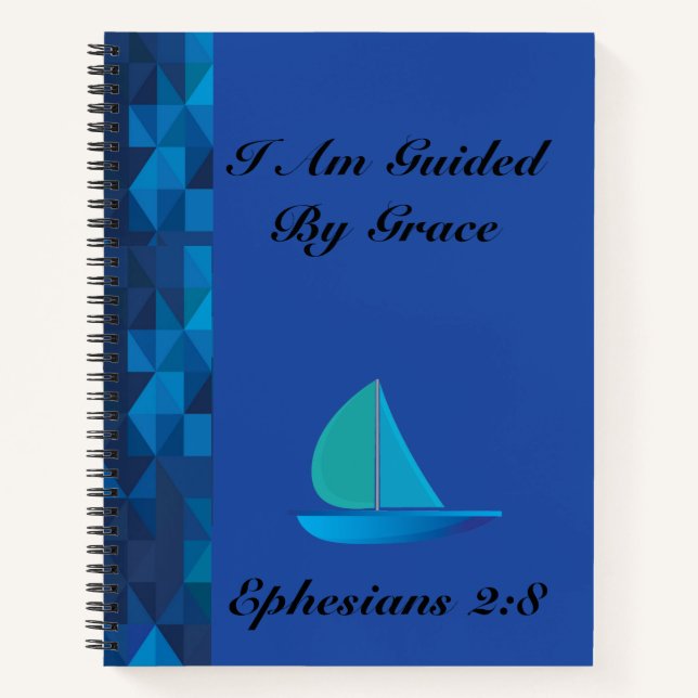 Ich werde von Grace Journal geleitet Notizbuch (Vorderseite)