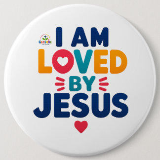 ICH WERDE VON JESUS GELIEBT KNOPF BUTTON