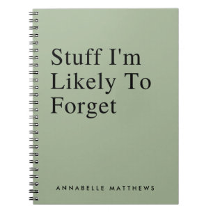 Ich werde wahrscheinlich ein lustiges Zitat verges Notizblock