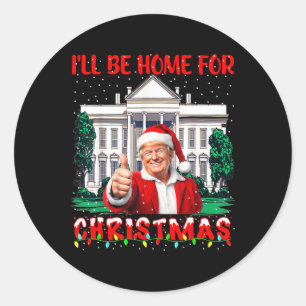 Ich werde Weihnachten Weihnachten Weihnachten Weih Runder Aufkleber