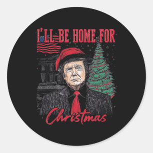 Ich werde Weihnachten Weihnachten Weihnachten Weih Runder Aufkleber