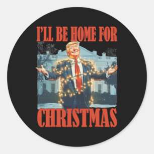 Ich werde Weihnachten Weihnachten Weihnachten Weih Runder Aufkleber