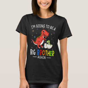 Ich werde wieder ein großer Bruder sein 2023 Dinos T-Shirt