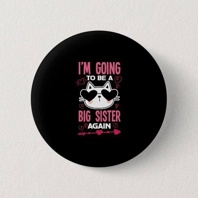 Ich werde wieder eine große Schwester sein. Button (Vorderseite)