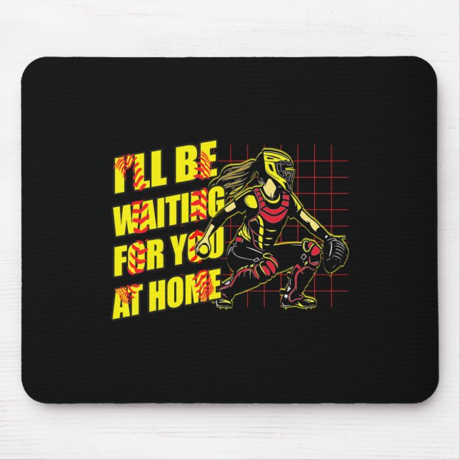 Ich werde zu Hause auf dich warten Mädchen Softll  Mousepad (Vorne)