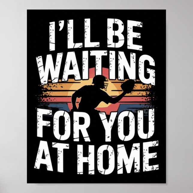 Ich werde zu Hause auf dich warten Spaß Softll Cat Poster (Vorne)