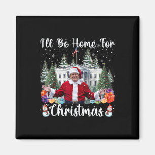 Ich werde zu Weihnachten für lustigen Weihnachtsma Magnet
