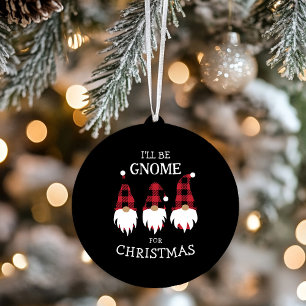 Ich werde zu Weihnachten Gnome sein Keramik Ornament